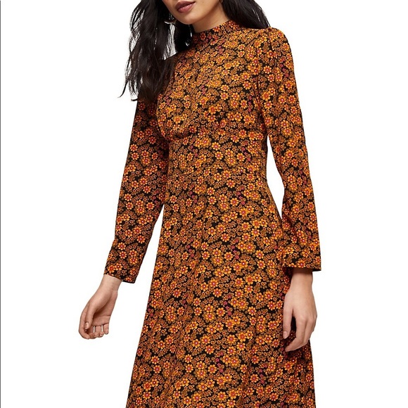 Topshop PETITE Floral Midi Dress - Picture 3 of 5